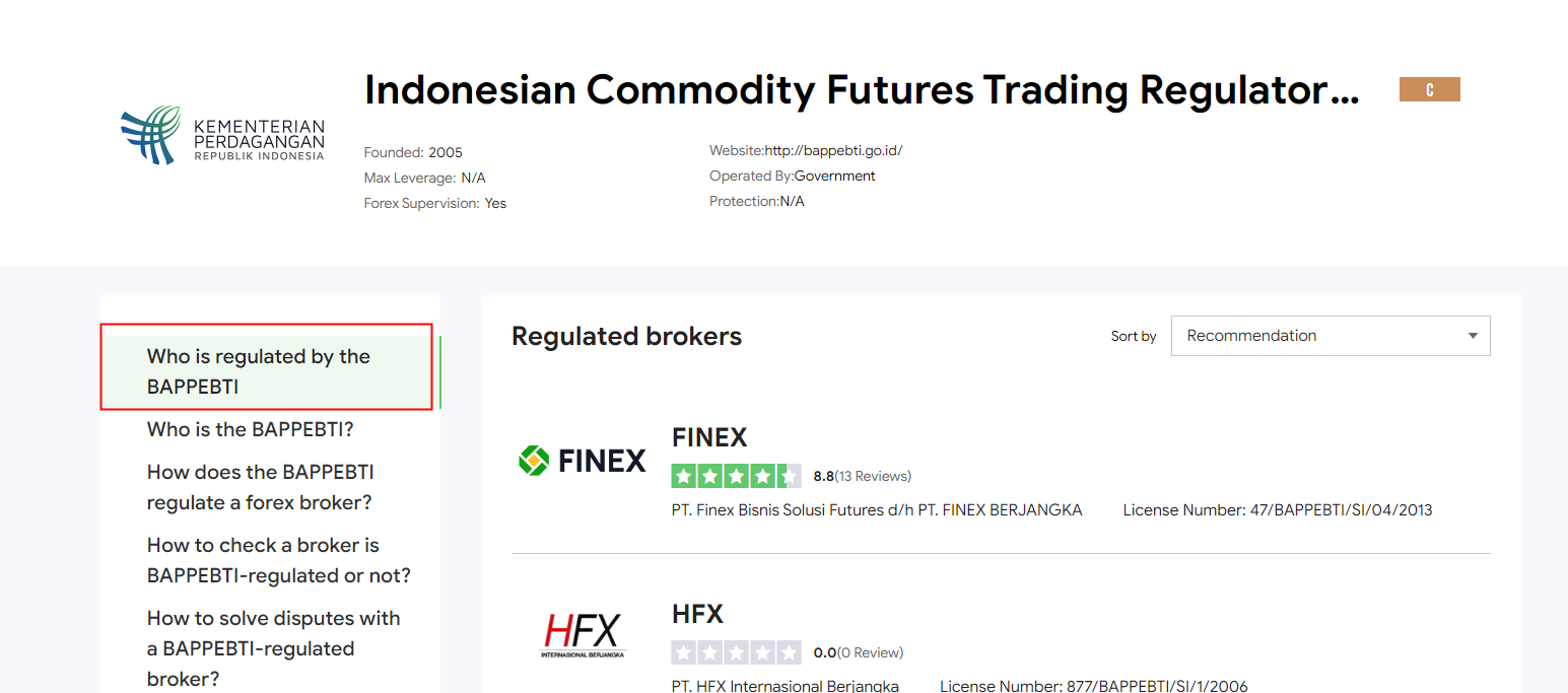 BrokersView: Daftar broker forex yang terdaftar di Bappebti