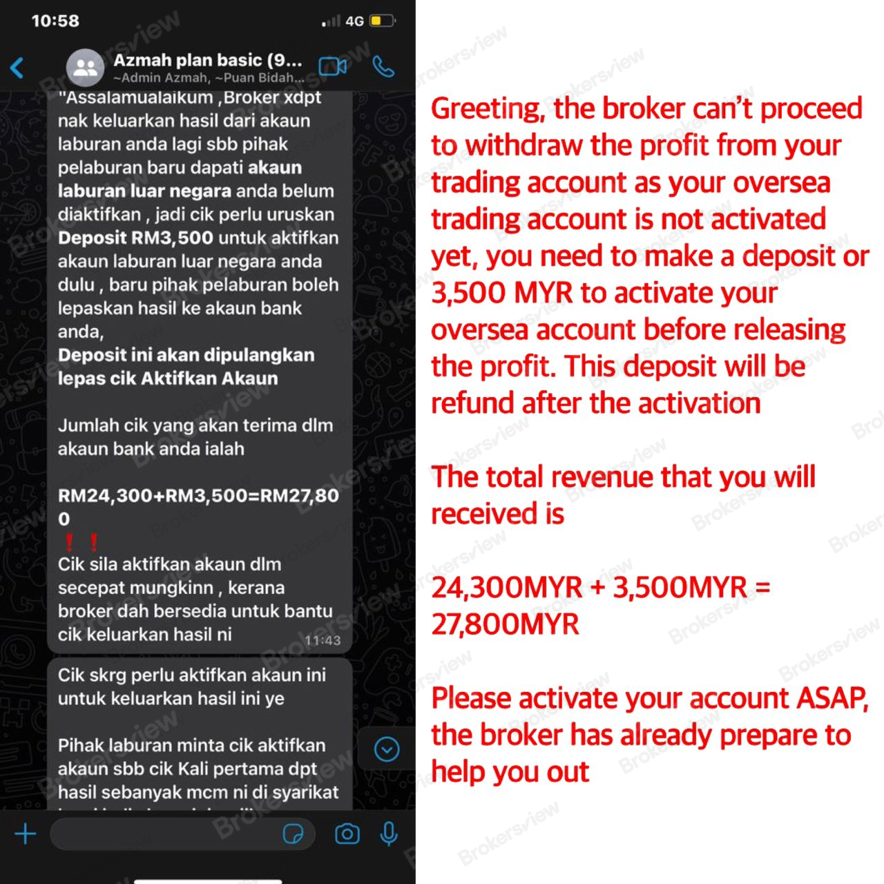Scammers repeatedly make excuses to get investors to deposit money.