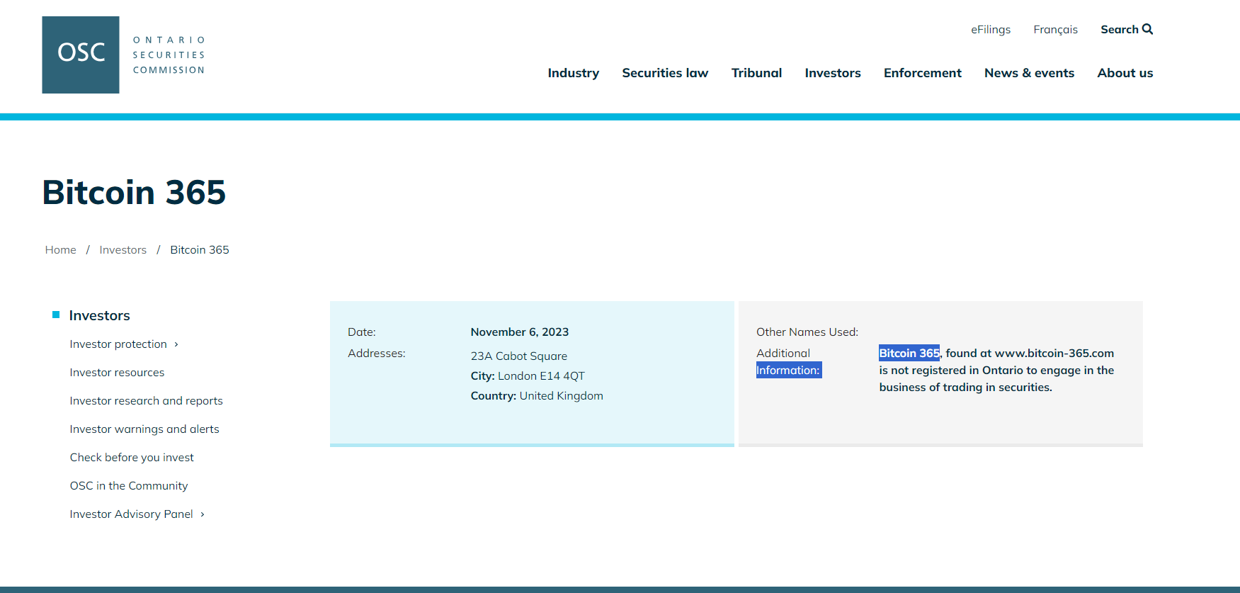 Bitcoin 365 Review 2026 | Information about Bitcoin 365 Forex Broker -  BrokersView