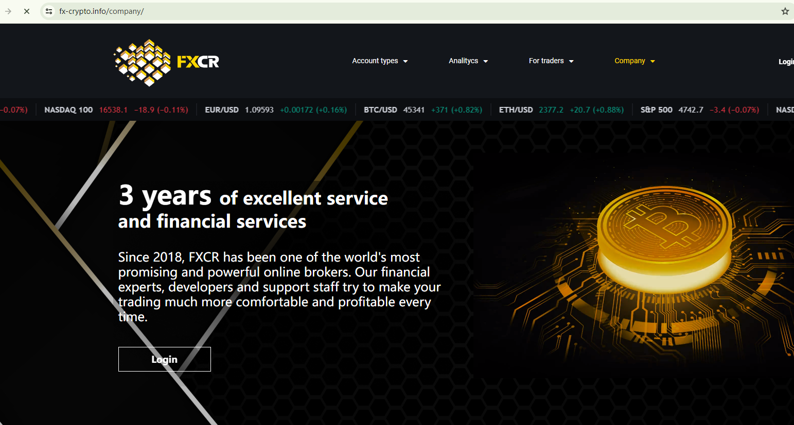 FXCR Review 2026 | Information about FXCR Forex Broker - BrokersView