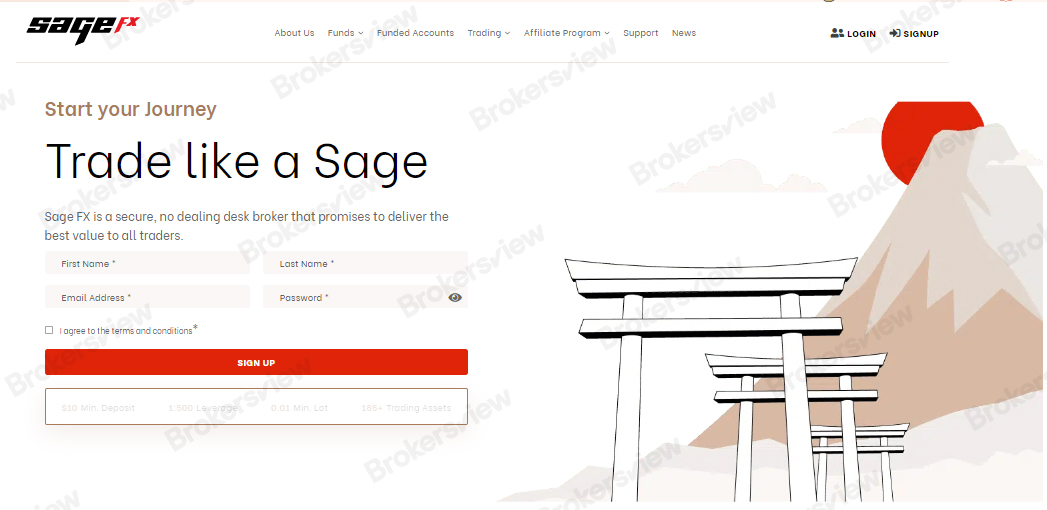 SageFX homepage