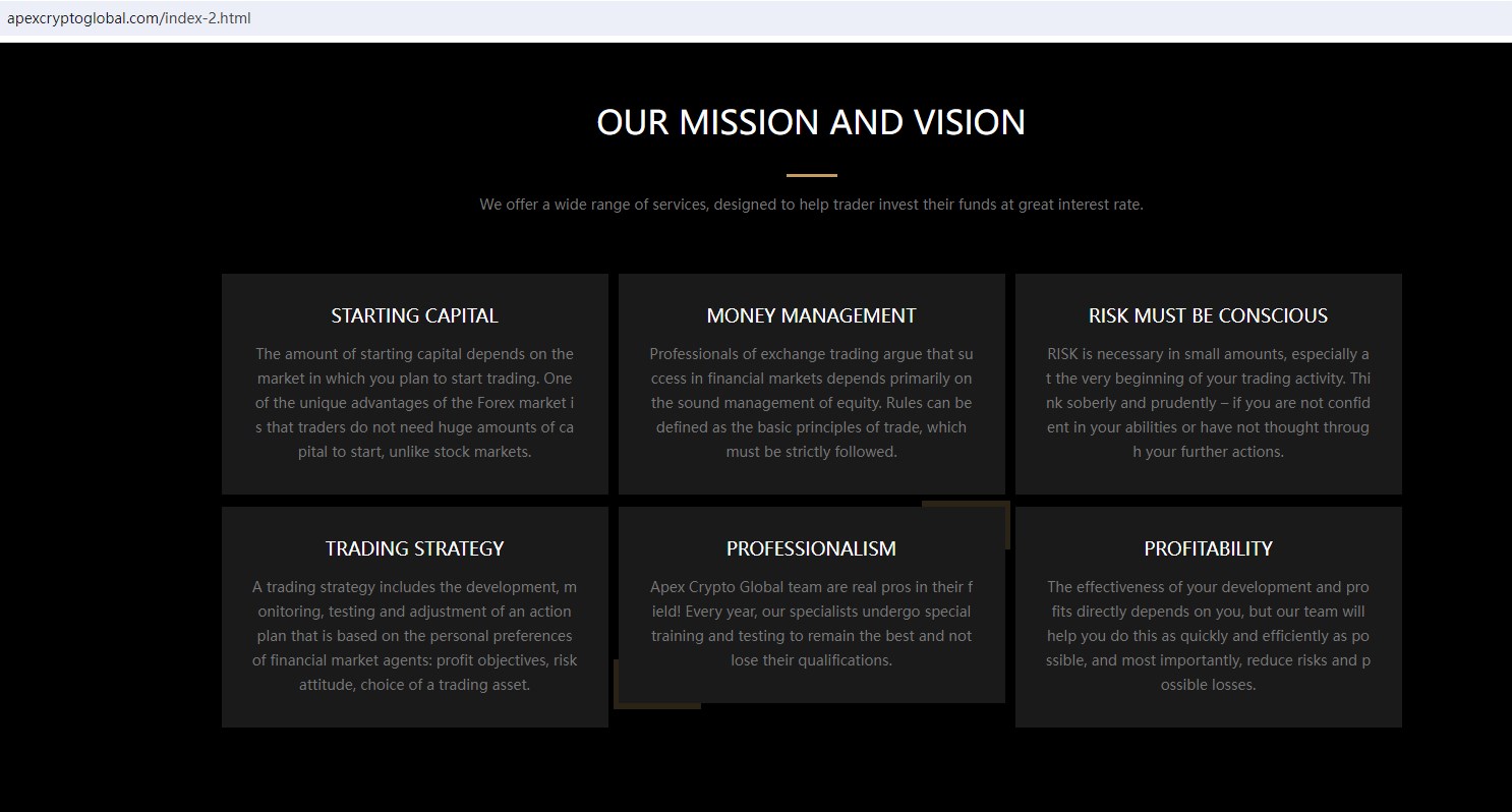 Apex Crypto Global Trade Review 2026 | Information about Apex Crypto Global  Trade Forex Broker - BrokersView