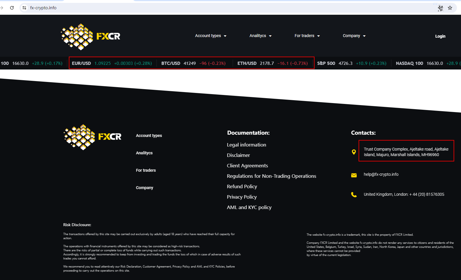 FXCR Review 2026 | Information about FXCR Forex Broker - BrokersView