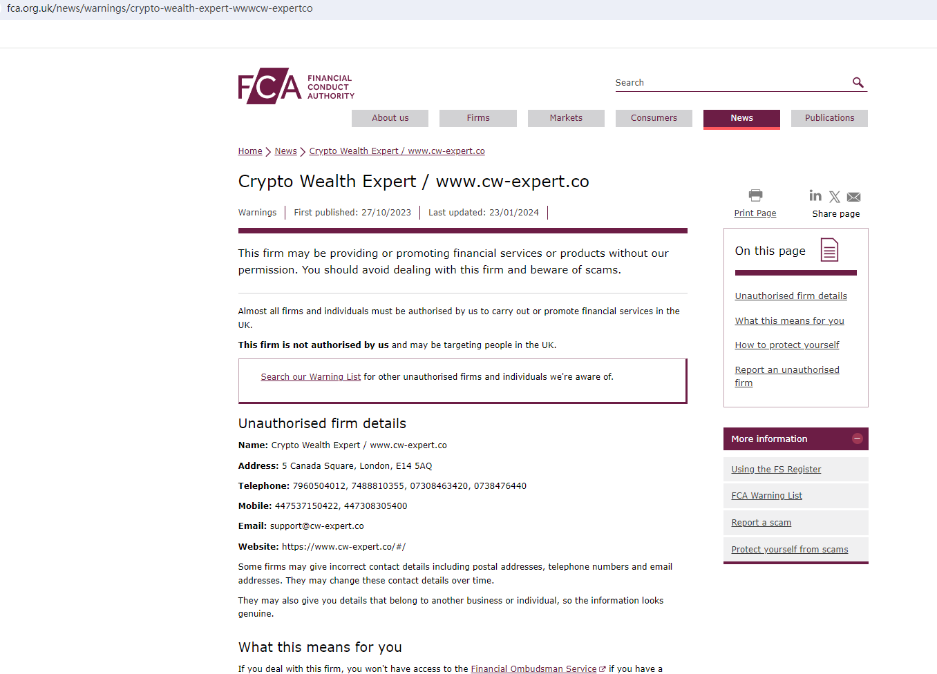 Crypto Wealth Expert Review 2026 | Information about Crypto Wealth Expert  Forex Broker - BrokersView