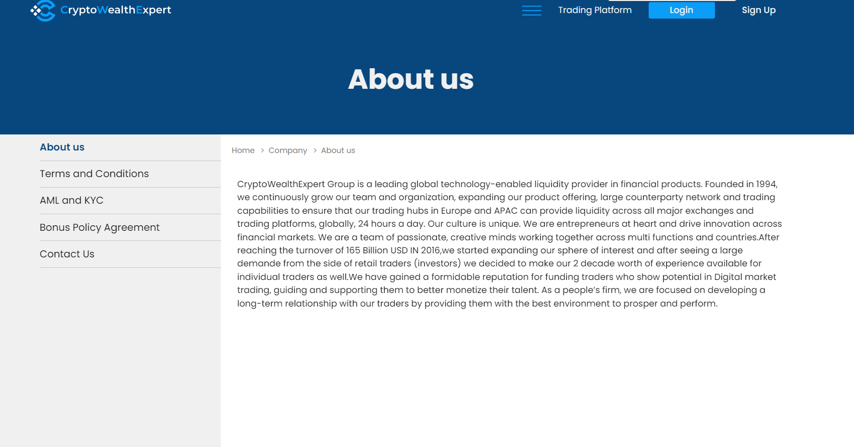 Crypto Wealth Expert Review 2026 | Information about Crypto Wealth Expert  Forex Broker - BrokersView