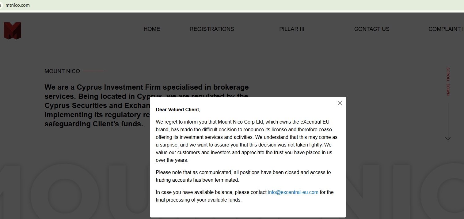 Excentral information