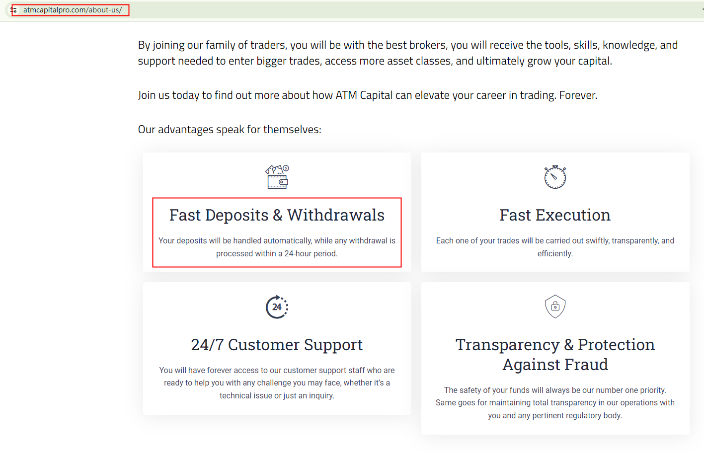 BrokersView: ATM Capital withdrawal requests processing time