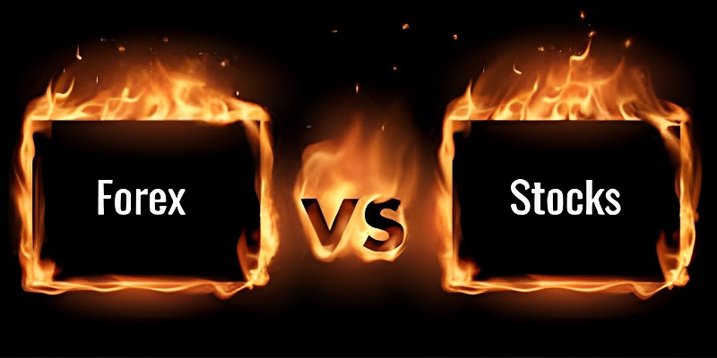The difference beiween stock markets and forex markets