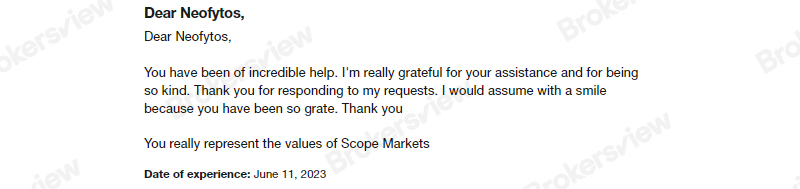 Scope Markets 好评