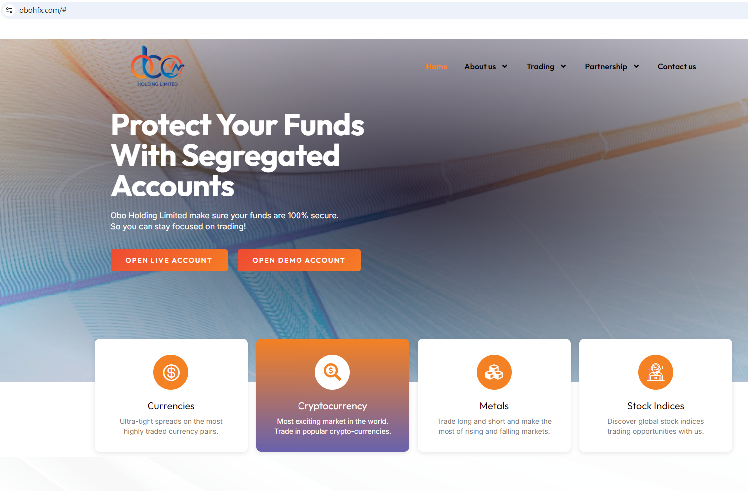 OBO Holding Limited Review 2026 | Information about OBO Holding Limited  Forex Broker - BrokersView