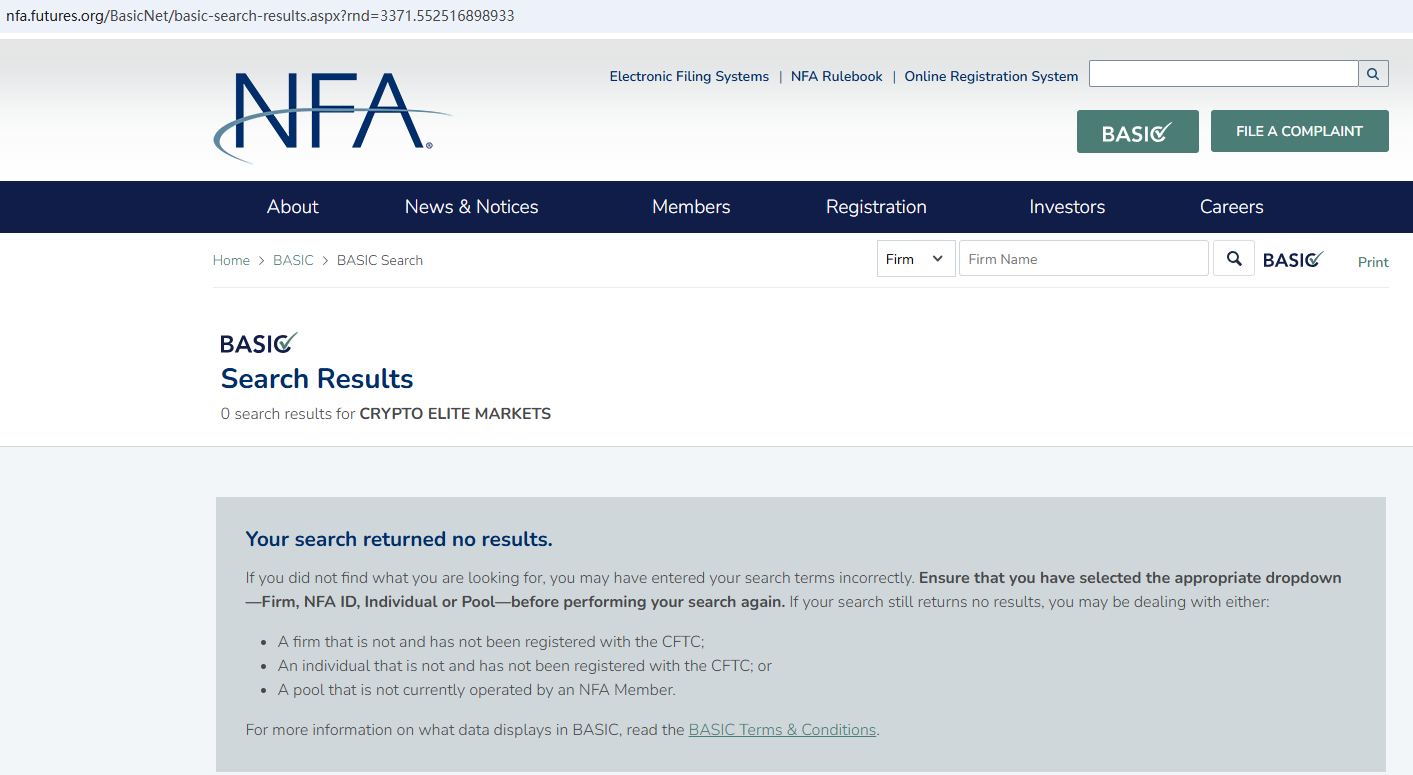 Crypto Elite Markets Review 2026 | Information about Crypto Elite Markets  Forex Broker - BrokersView