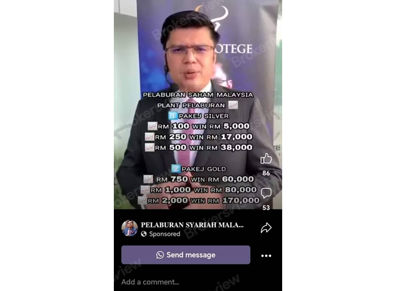 Pelaburan Saham Malaysia's promotion