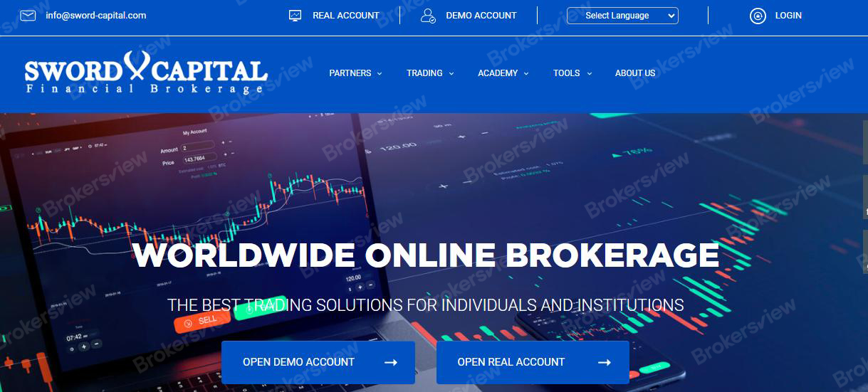 Sword Capital homepage.