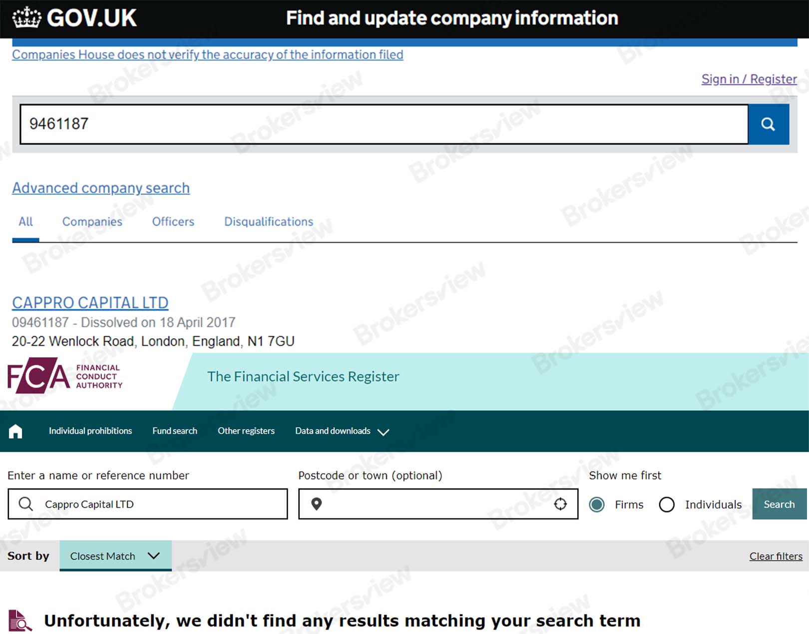 CapproFX is not regulated by the FCA