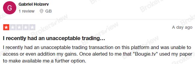 一名Pocket Option FX客户遇到交易问题