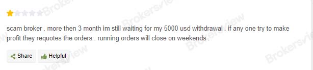 Alain FX clients report order closing issues