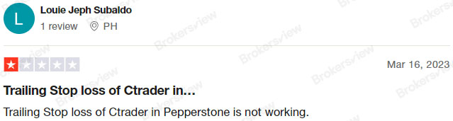 A client reports problems with stop-loss