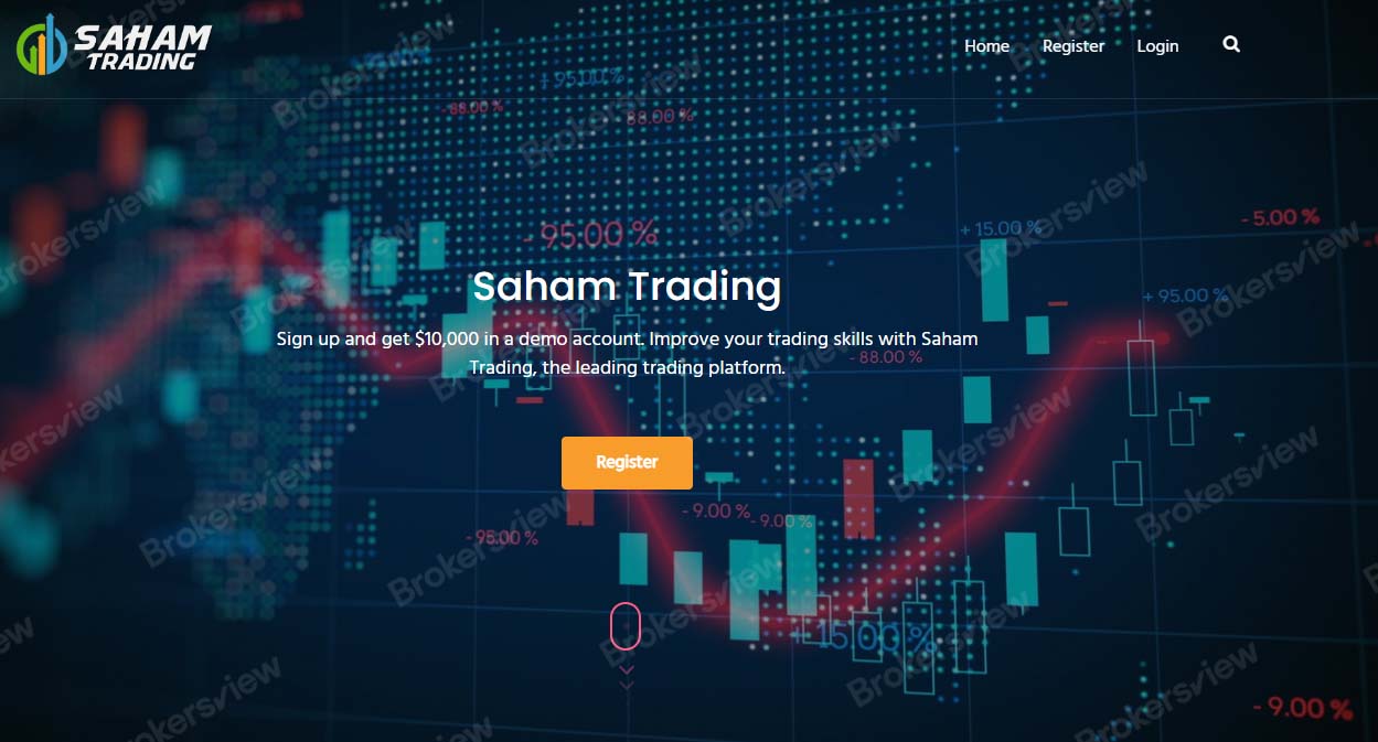 Saham Trading's website
