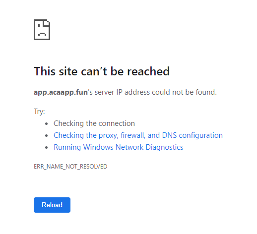 alamat ip tidak dapat ditemukan
