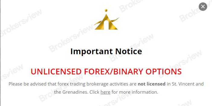 SVG FSA claims that it does not offer forex regulation.