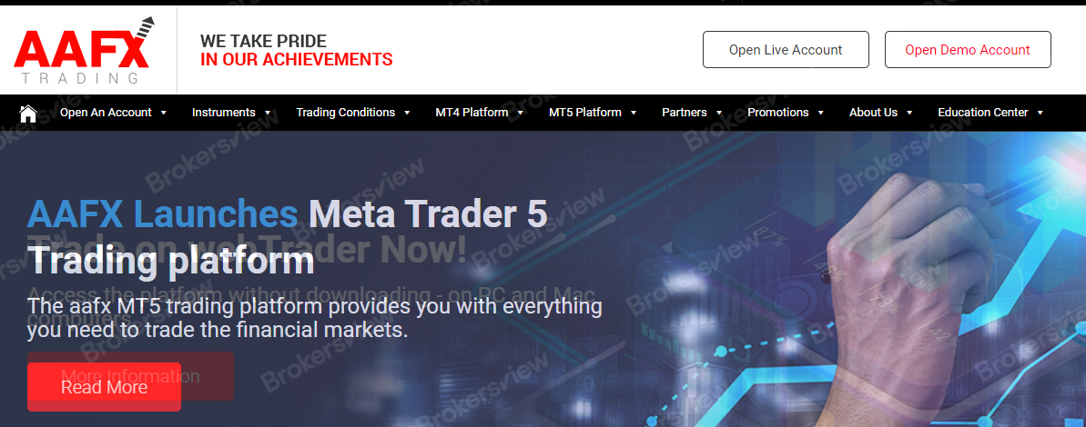 AAFX Trading's homepage