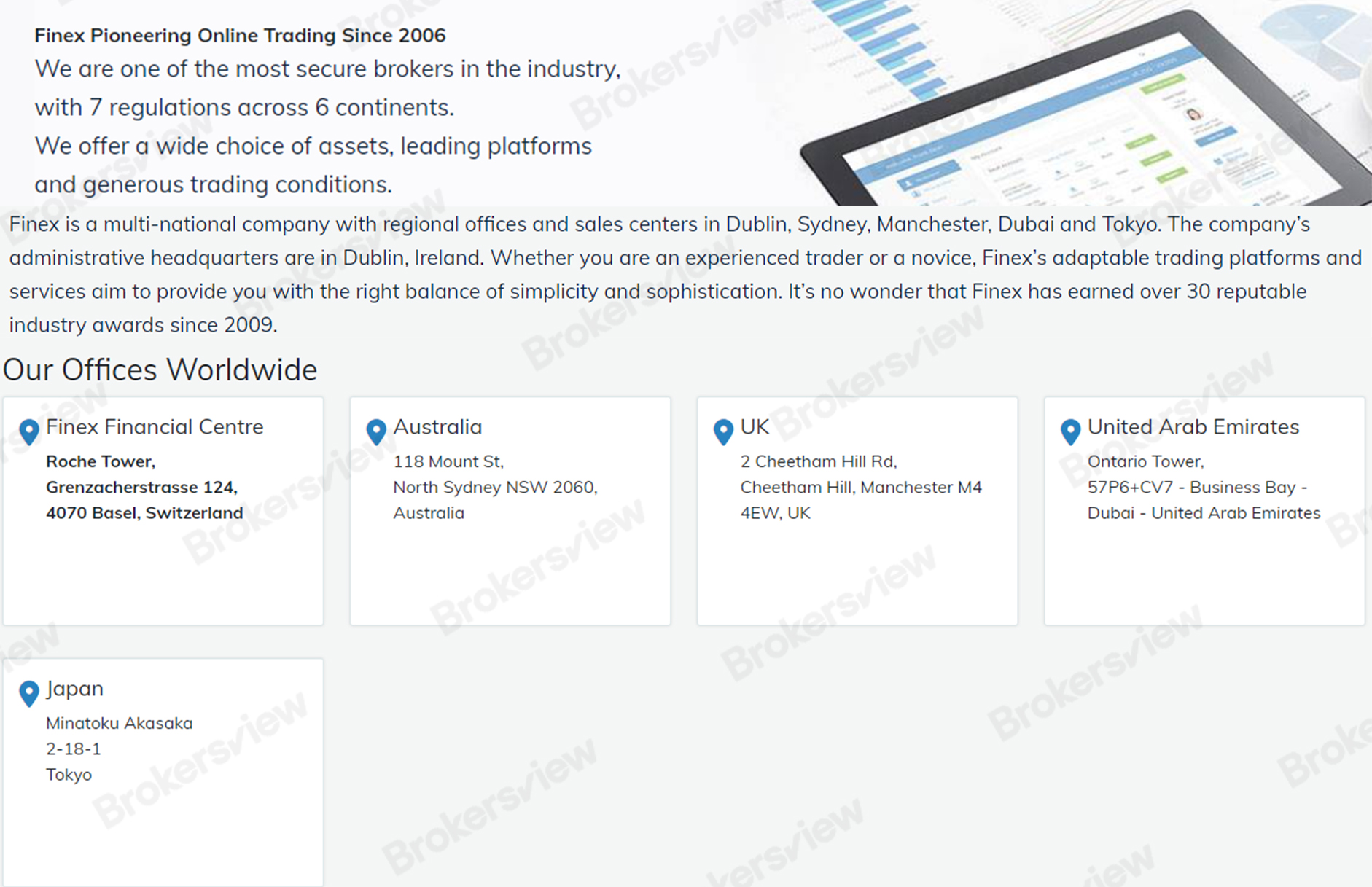 Finex Group's false statements on regulation