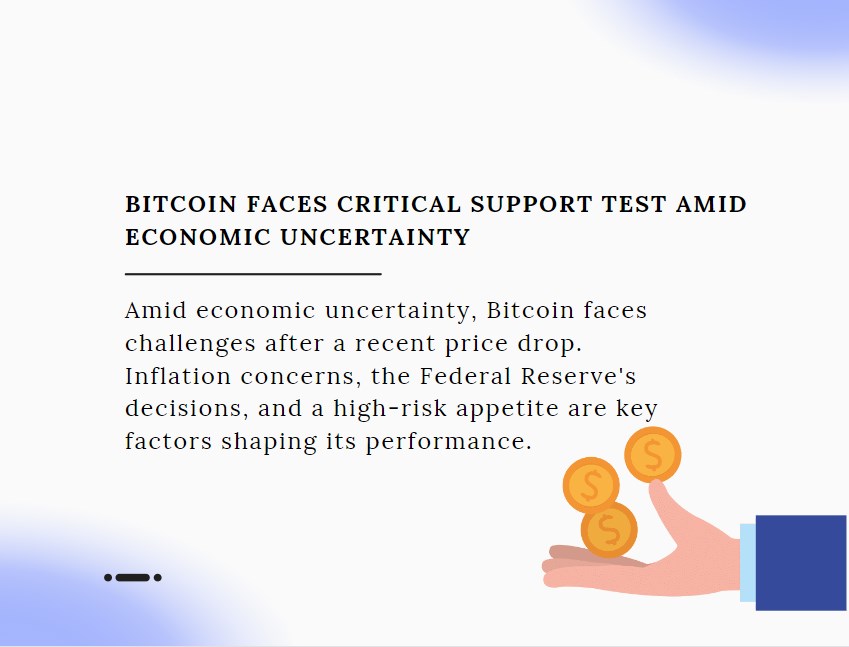 Bitcoin Faces Critical Support Test Amid Economic Uncertainty
