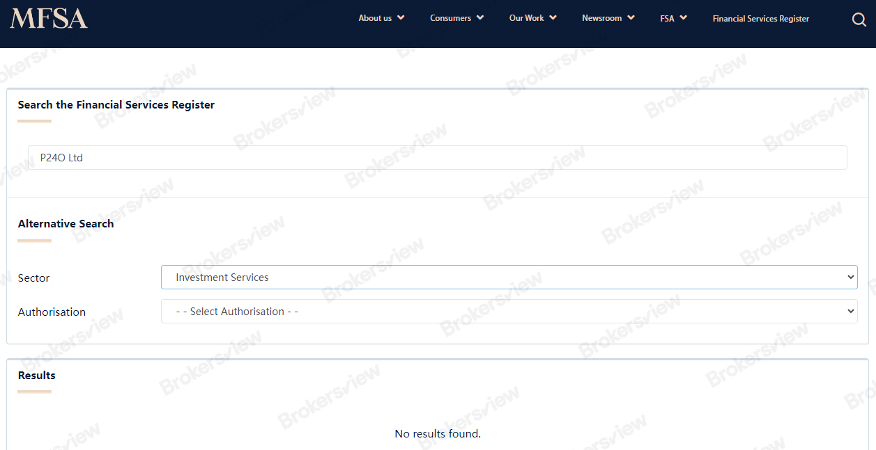 Horizon Finance未獲得MFSA授權