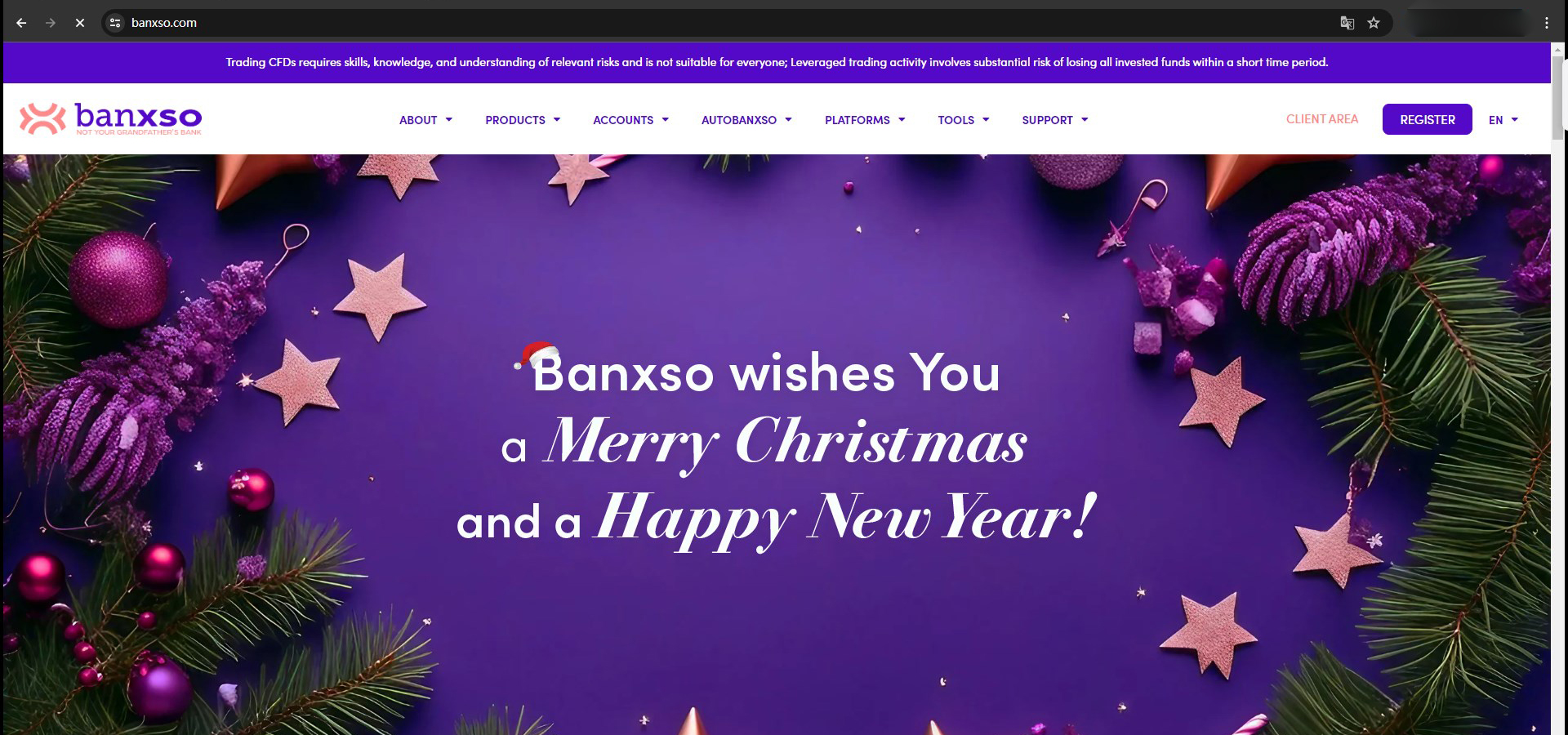 The webpage of Banxso SYC