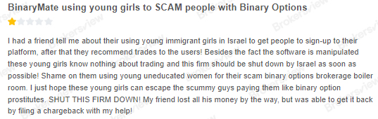 clients say Binarymate makes unethical recruitment