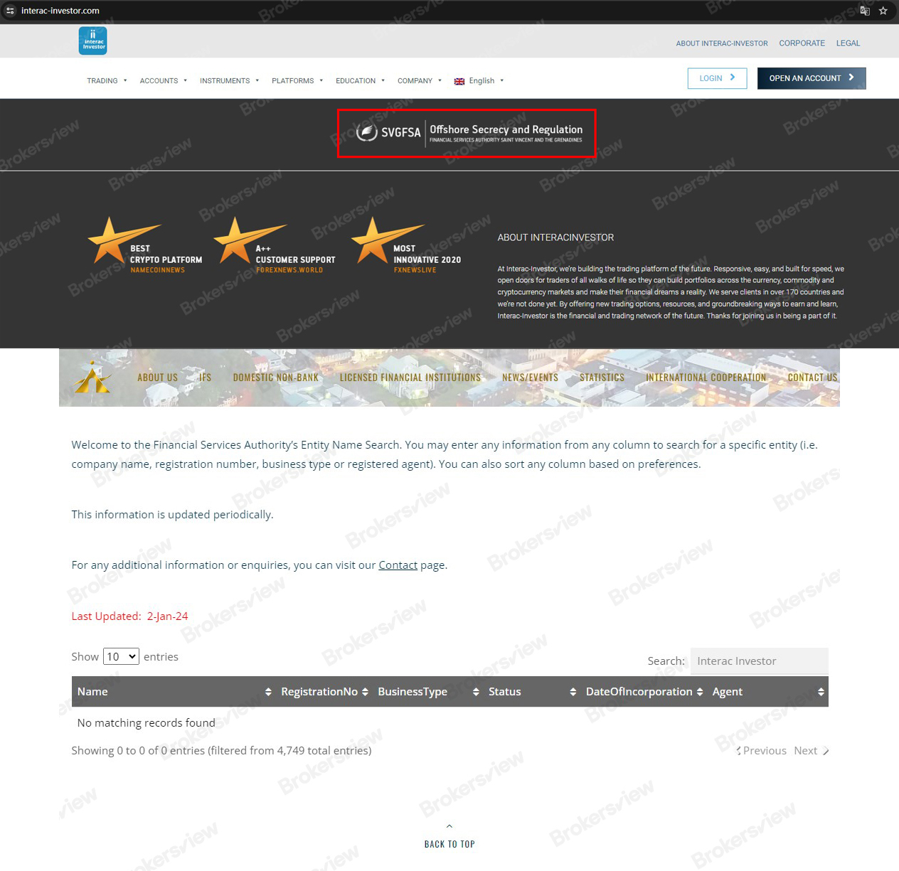 诈骗警示：InteracInvestor多次遭金融监管机构警告- BrokersView