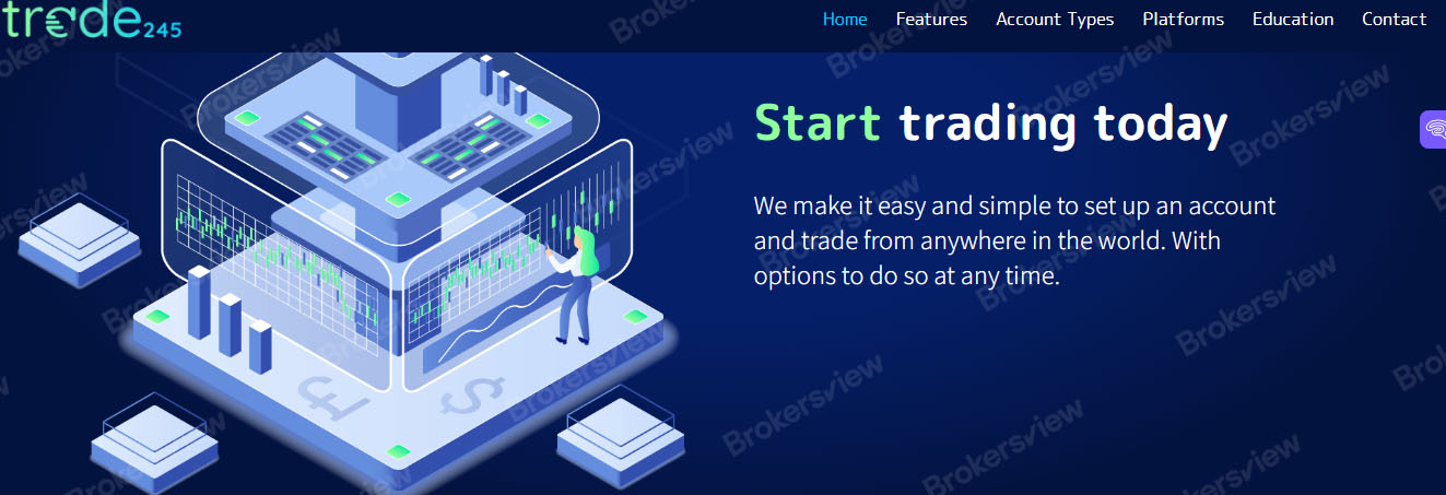The website of Trade245