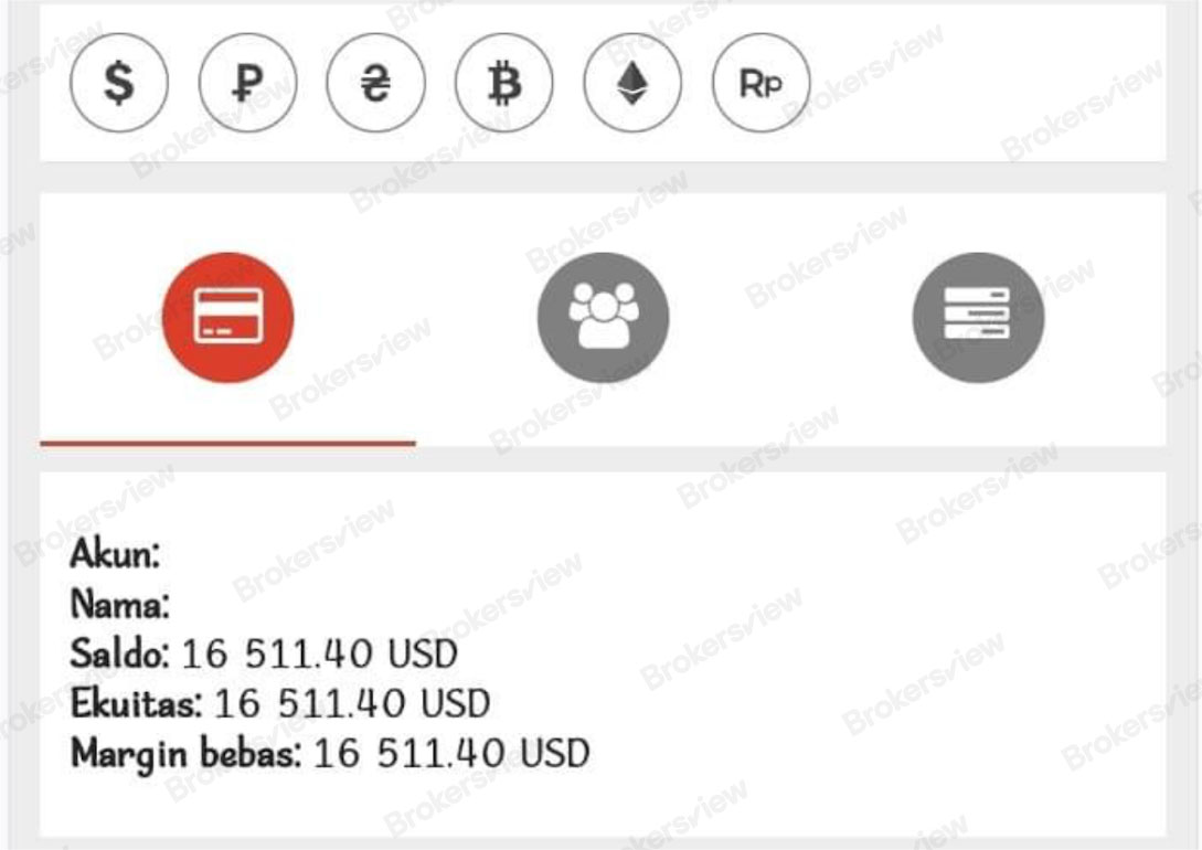 trader's frozen balance