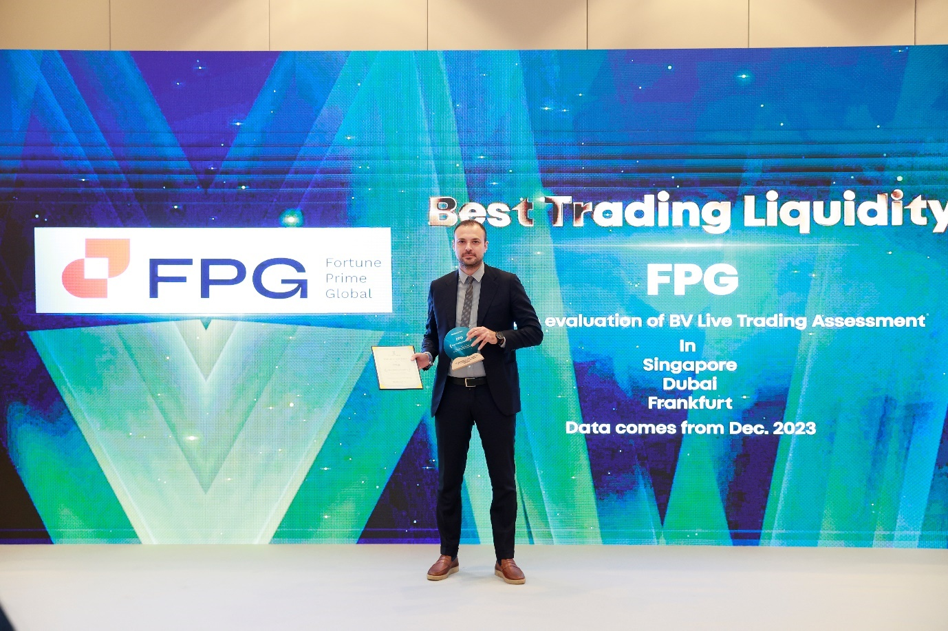 FPG Fortune Prime Global Wins 2024 Brokersview Award for Best Trading Liquidity
