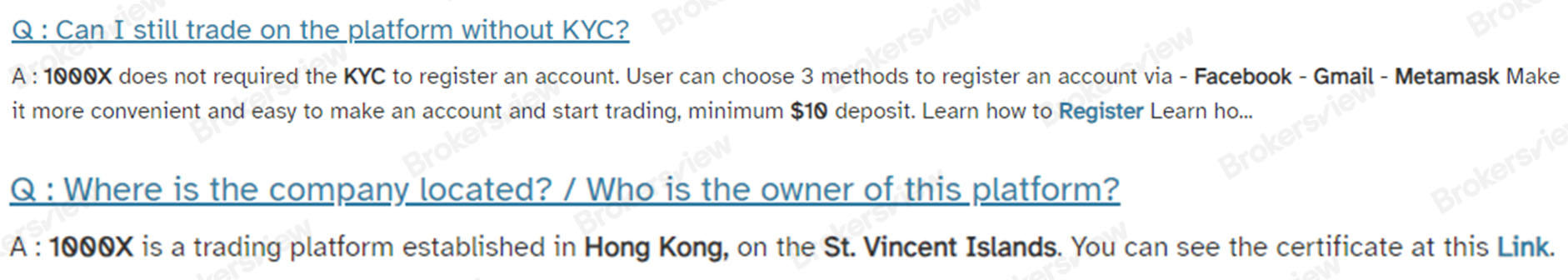 1000X's suspicious statements