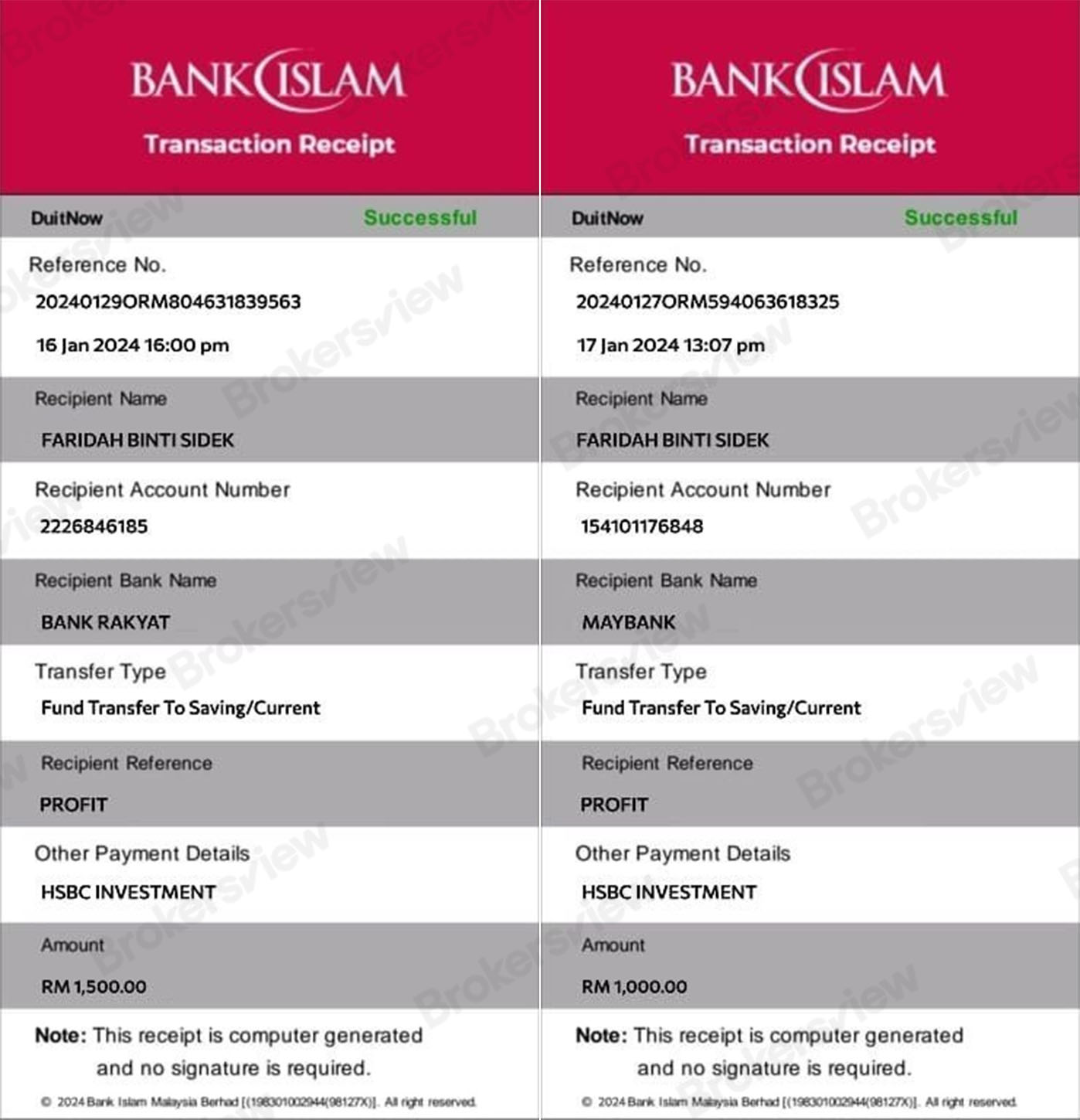 谨防落入欺诈投资圈套！HSBC Investment Malaysia是骗局- BrokersView