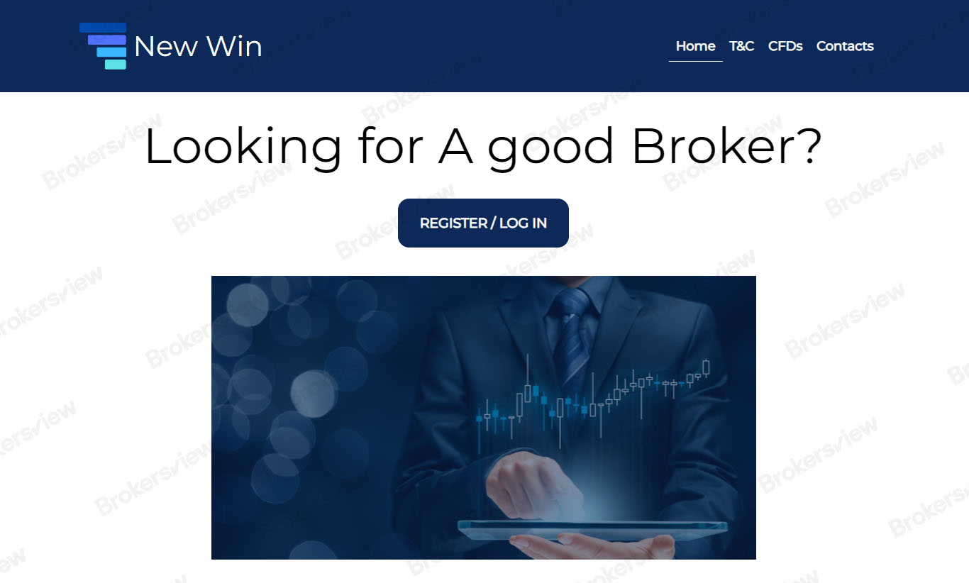 New Win FX's website page