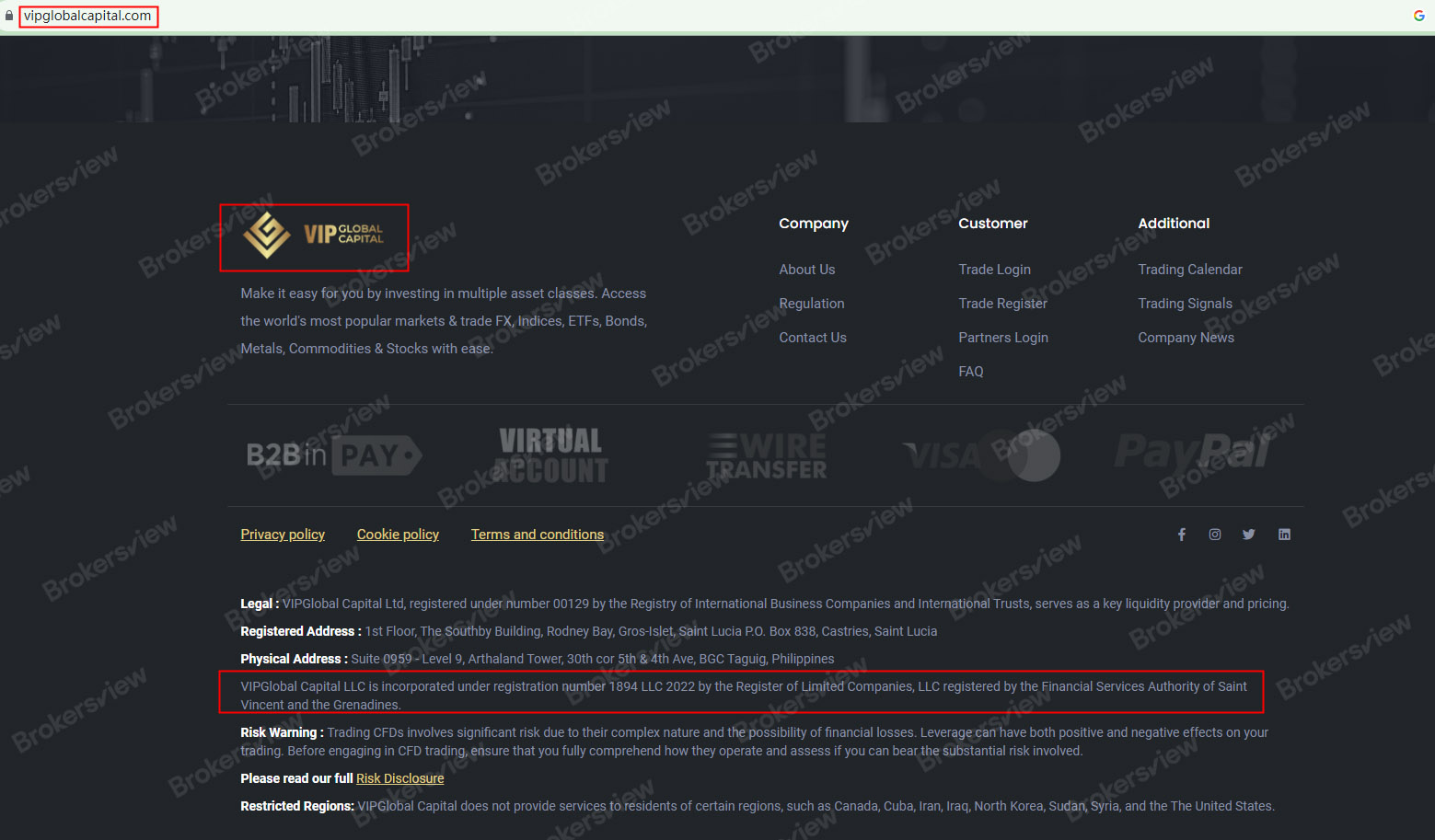 VIP GLOBAL FX与VIP GLOBAL CAPITAL：这个骗子可能仍在阴暗角落里盯着你- BrokersView