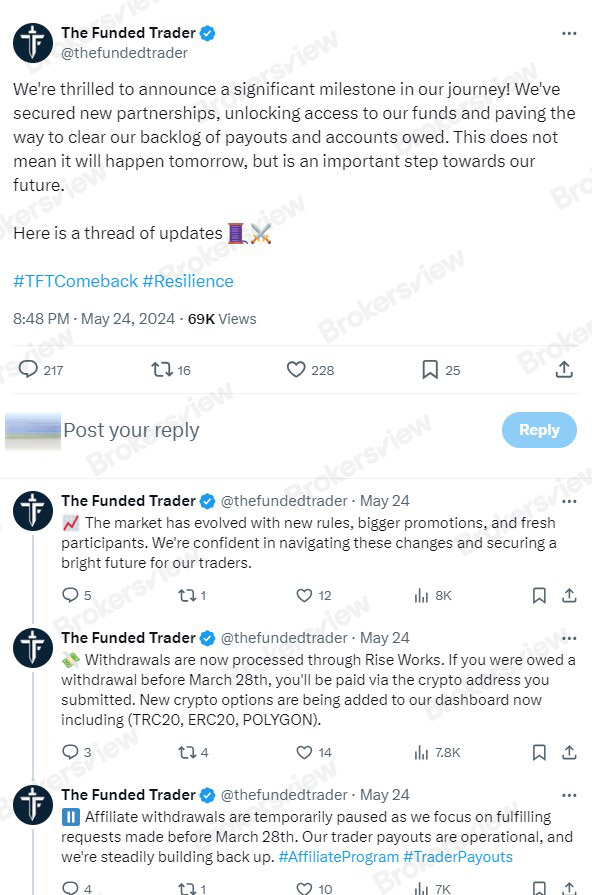 The Funded Trader updated X on May 24