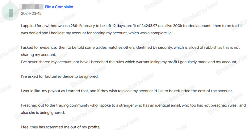 شكاوى العملاء ترفض صناديق INFINITY FOREX الدفع