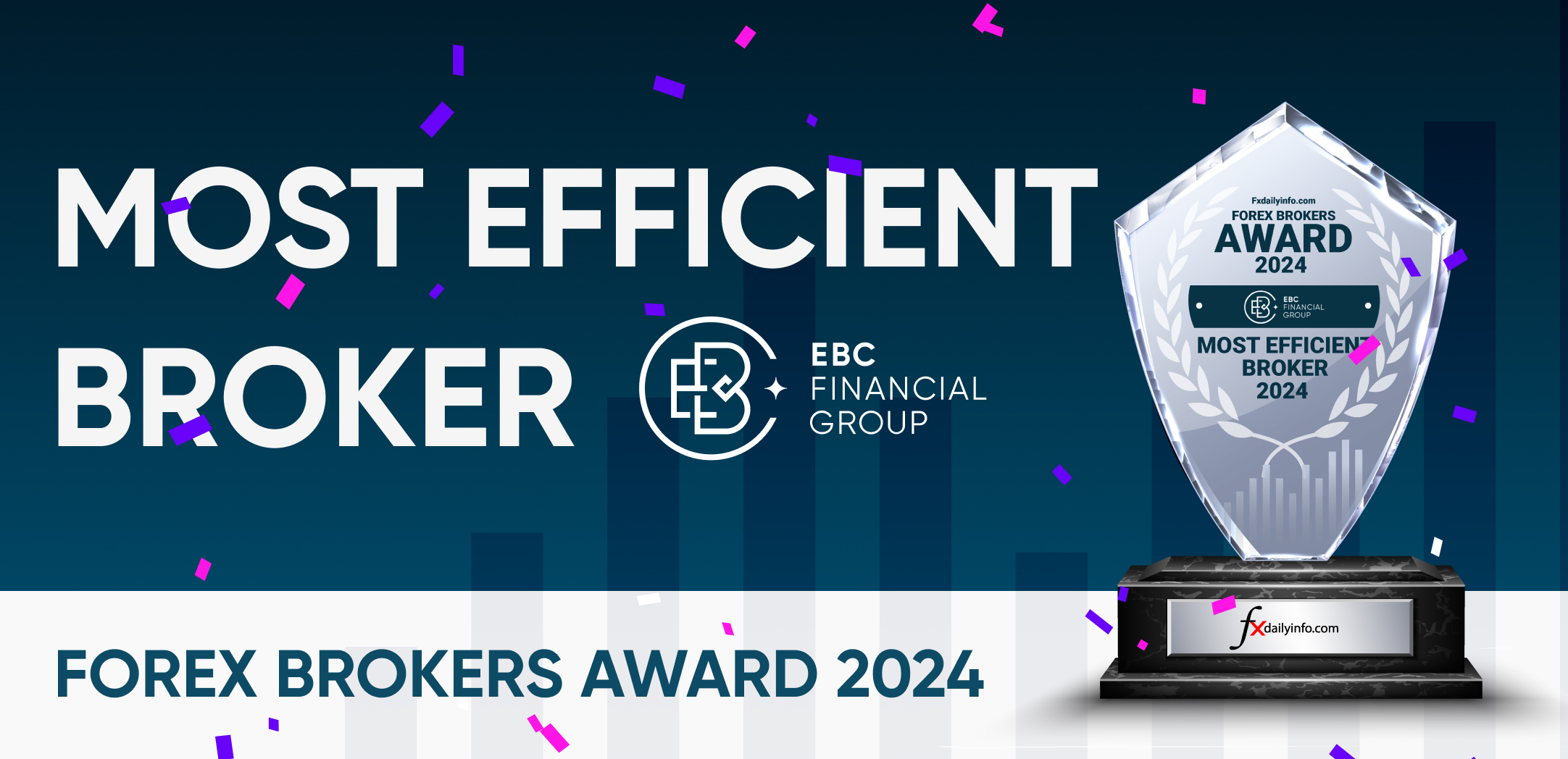 EBC Financial Group Receives “Most Efficient Broker Award” at the 2024 FXDailyInfo.com Forex Broker Award