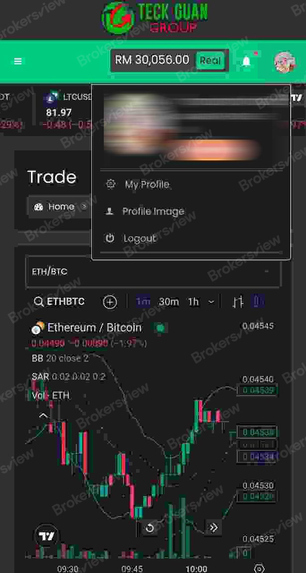 The scammer lies about client's balance