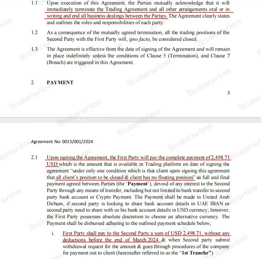 ONEPRO should have paid the client by the end of March but it did not