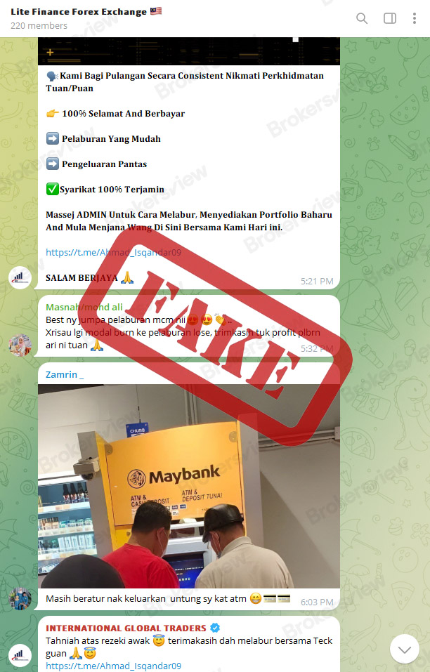 Scammers are luring innocent people to invest in fraudulent investment scheme