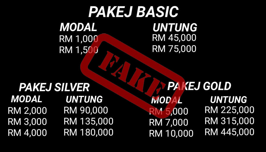 The promise made by scammer