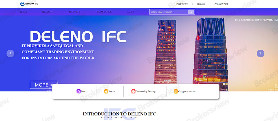 The website of Deleno IFC