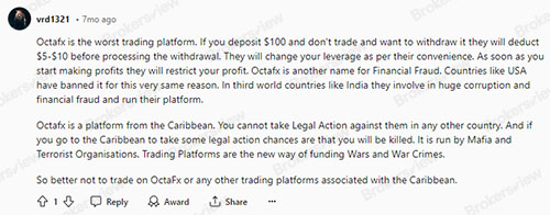 Trader melaporkan OctaFX membatasi keuntungan