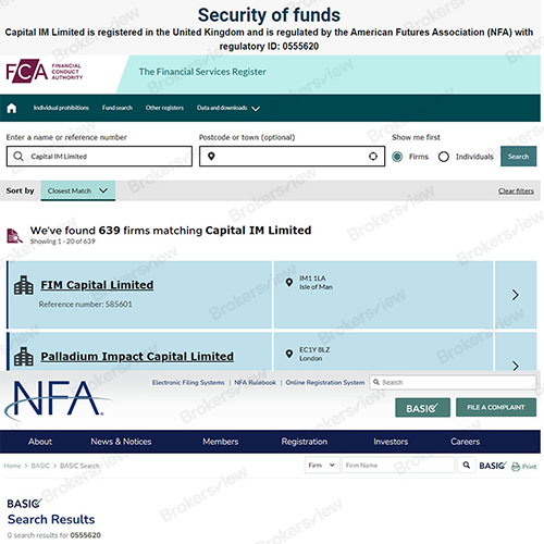 Capital IM Limited falsified its regulatory status