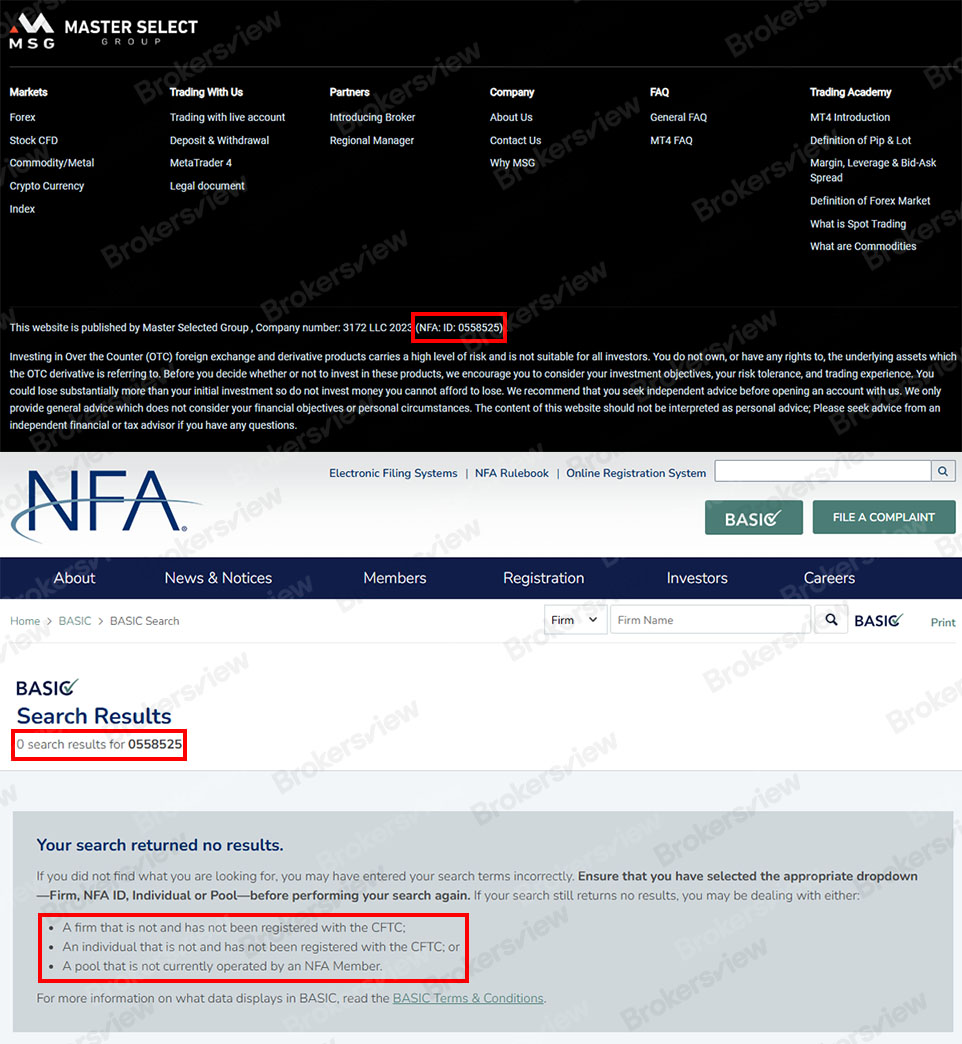 MSG 不是 NFA 會員