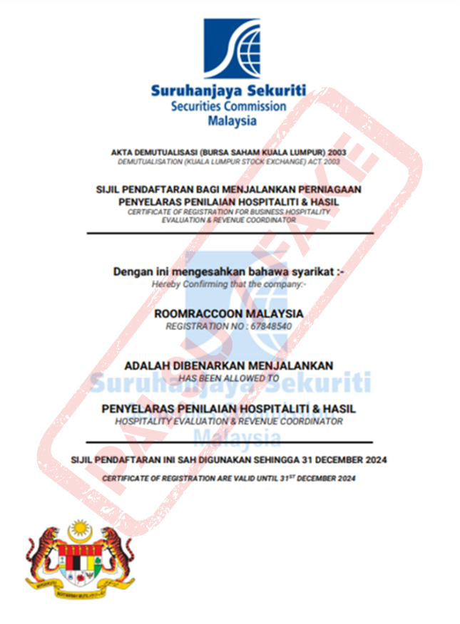 Room Raccoon Malaysia